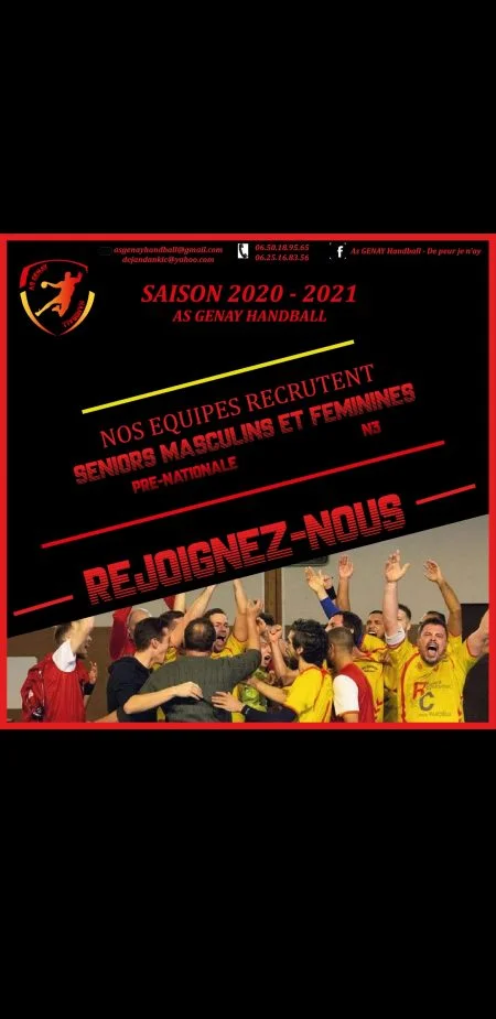 AS Genay Handball équipes seniors féminine et masculine. as-genay-handball-equipes-seniors-feminine-et-masculine