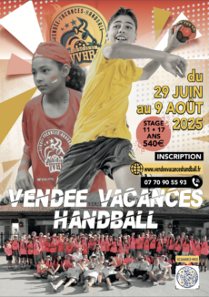 Stage Vendée Vacances Handball